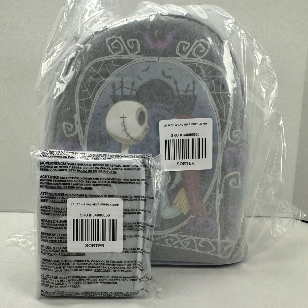 Loungefly The Nightmare Before Christmas Jack & Sally Pumpkin Frame Set